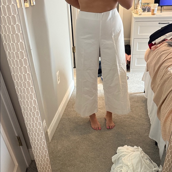 Ralph Lauren Pants - Ralph Lauren White Wide Leg Pants